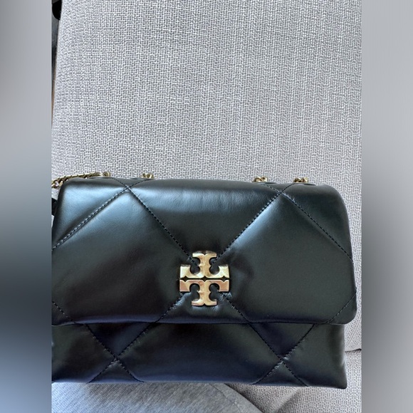 💸 Sale 💸 Authentic Tory Burch Black Diamond Quilt Kira Small Shoulder Bag 🛍️ - Picture 3 of 11